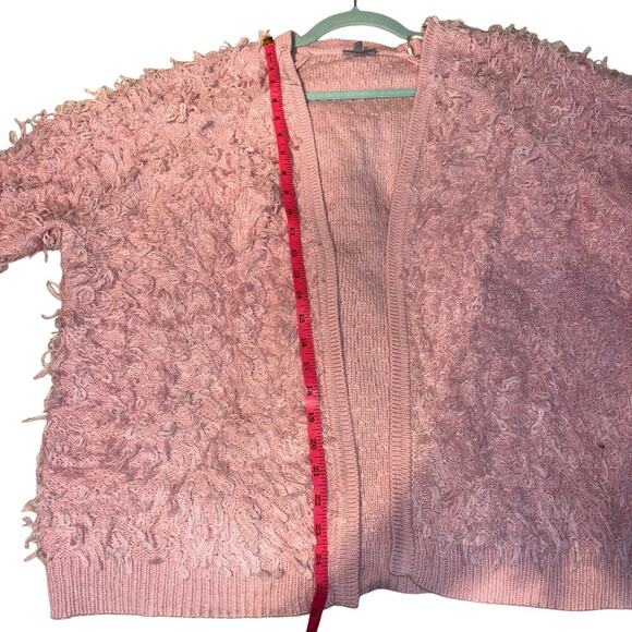 Oliver Bonas Touch Loop Pink Cardigan Valentines Day Teacher Cardigan Size 14 - Picture 11 of 14